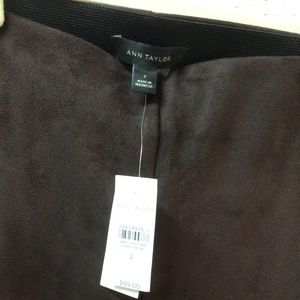 Ann Taylor Suede Pants, Size 2, Chocolate Brown